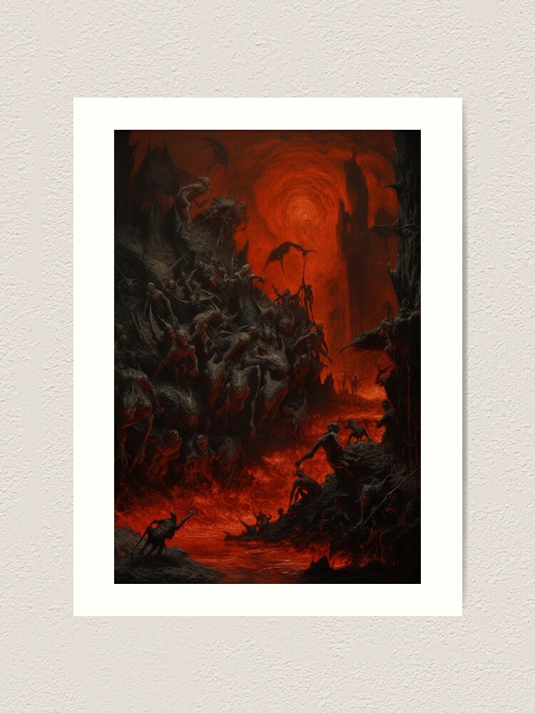 Dantes Inferno Art Board Print for Sale by Mengarda