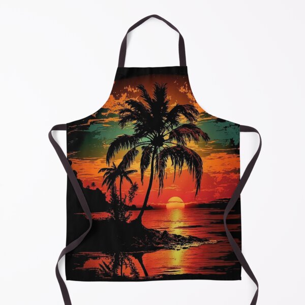 Item preview, Summer Sunset Palm Tree Beach Artistic Paradise designed and sold by DiamondPixel.