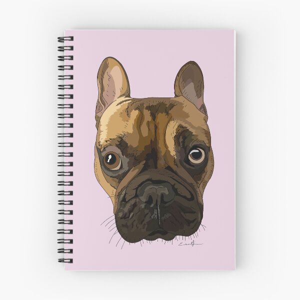 Item preview, French Bulldog original artwork, pink background by Gorilla Bark designed and sold by GorillaBark.