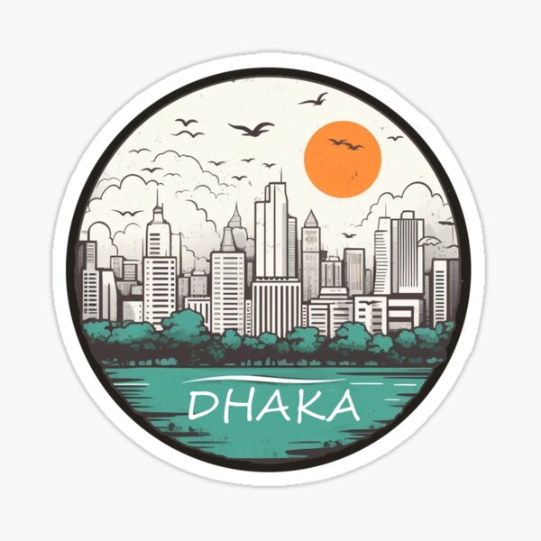 Item preview, Dhaka Gulshan Lake Illustration designed and sold by m14arts.
