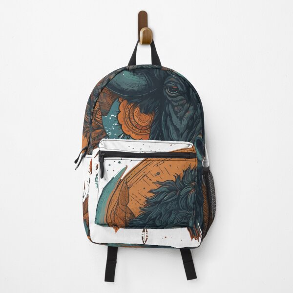Item preview, Buffalo Bison Head - Wild Animal Western Art Print designed and sold by NadalArtStudio.