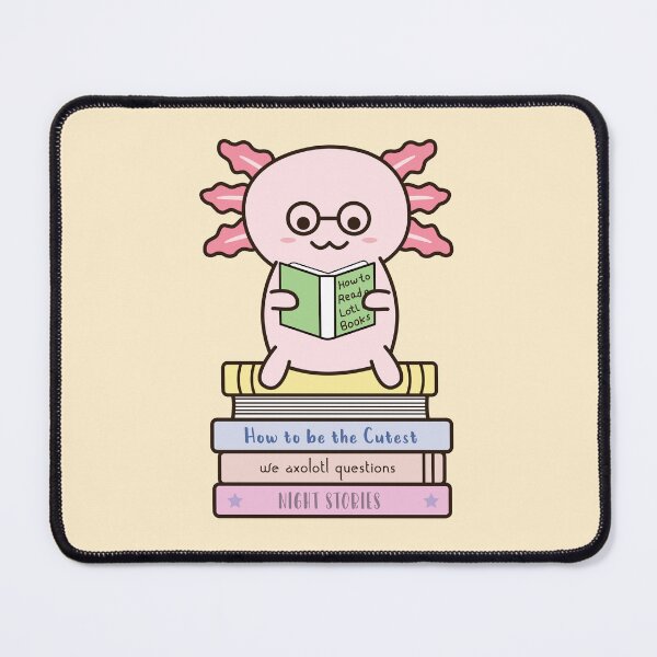 Item preview, Cute Axolotl Reading A Lotl Of Books designed and sold by ZaryousStuff.