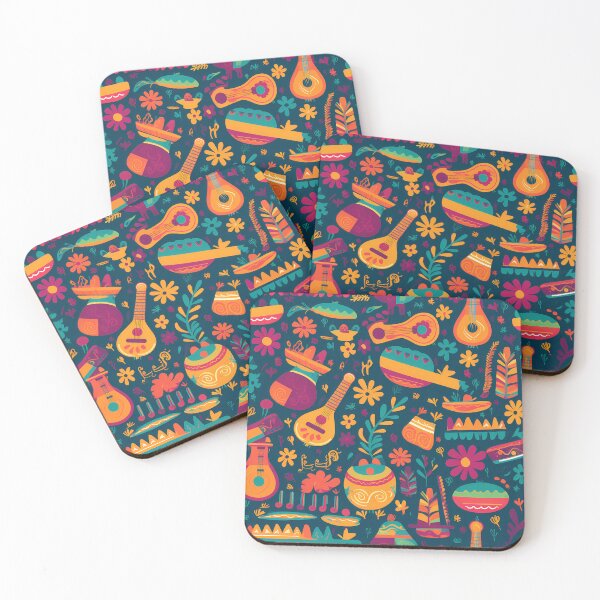 Item preview, Cinco de Mayo Guitar Mexican Revolution Cactus Music Pattern designed and sold by Branjos.