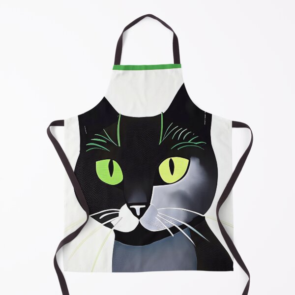 Item preview, Green-eyed Abstract Cat designed and sold by AlexanderNorweg.