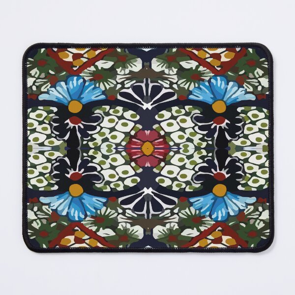 Item preview, Azulejo tile maximalist mexican flowers talavera de Puebla pottery decoration designed and sold by T-Mex.