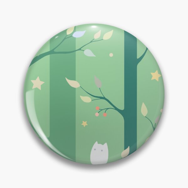Item preview, Owl forest (green) designed and sold by Elenanaylor.