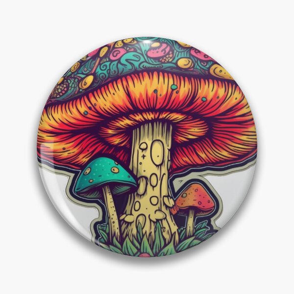 Item preview,  Tattoo Style trippy mushroom Stickers  designed and sold by Sticker Nation.