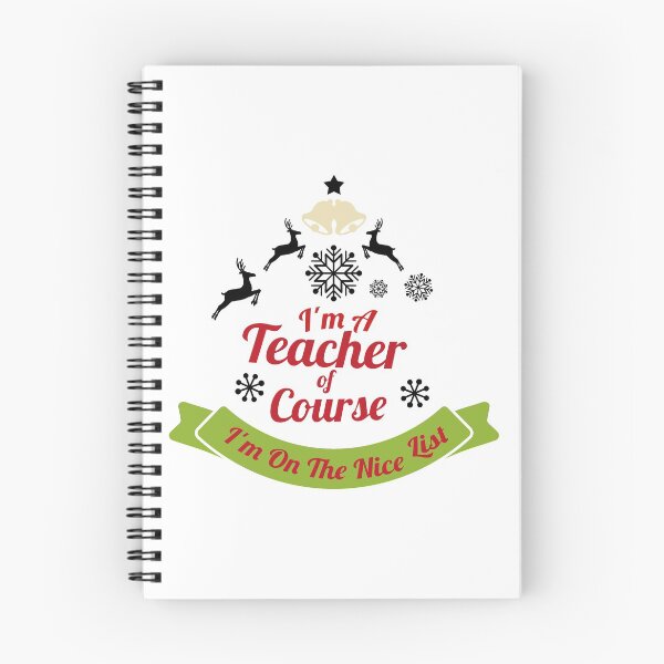 Item preview, Funny Christmas Gift I'm A Teacher On The Nice List designed and sold by Seas Wanda.