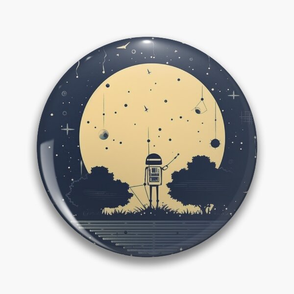 Item preview, Robot on a moon planet designed and sold by robotnatureco.
