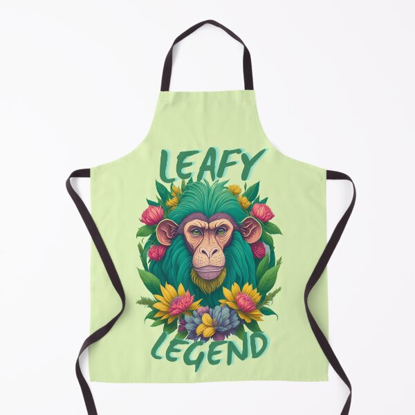 Item preview, Leafy Legend Green Baboon designed and sold by candlewithhare.