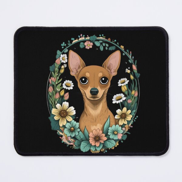Item preview, dog and flowers designed and sold by Kalka088.