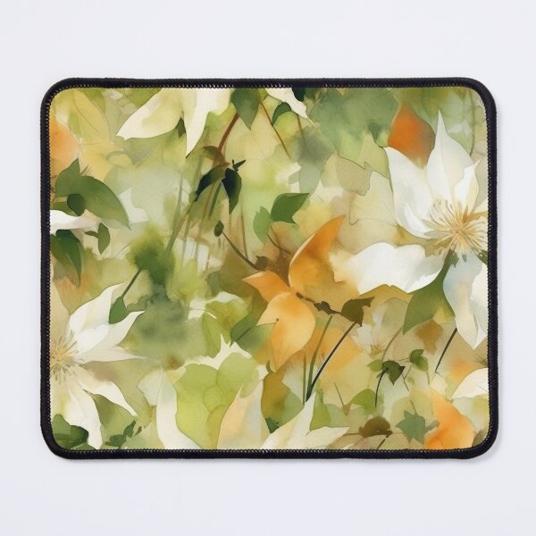 Item preview, Clematis - pattern endless designed and sold by PoppinArtFox.