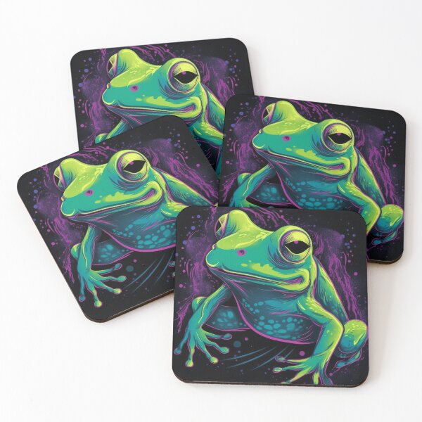 Item preview, Psychedelic Neon Frog designed and sold by frogg136.