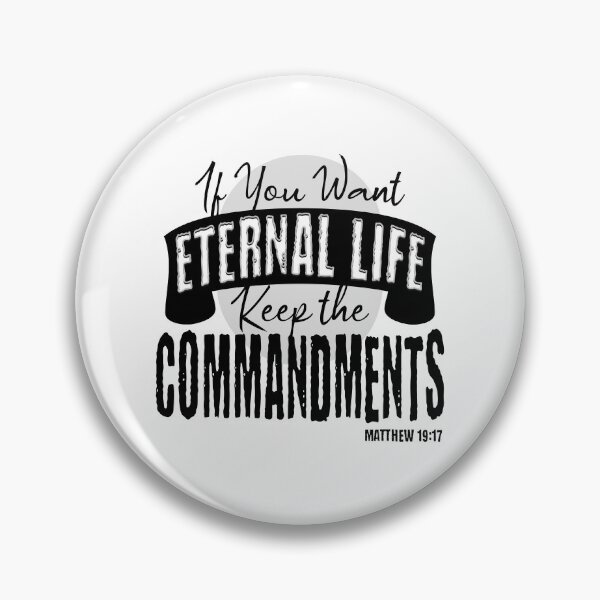 Item preview, If You Want Eternal Life, Keep The Commandments - Torah Bible Design - TorahWear designed and sold by Andrew Carter.