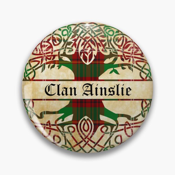 Item preview, Ainslie Tree of Life Clan Scottish Surname tartan designed and sold by BagTown Clans.