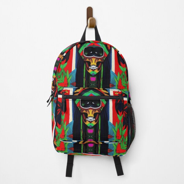 Item preview, *UNIQUE COOL JAMAICAN RASTA SKULL COLORFUL DOTTED PATCHWORK* designed and sold by Ralek.