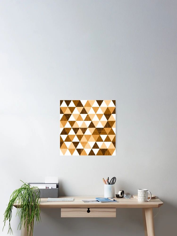 Thumbnail 2 of 3, Poster, Triangles Pattern designed and sold by B & K Store.