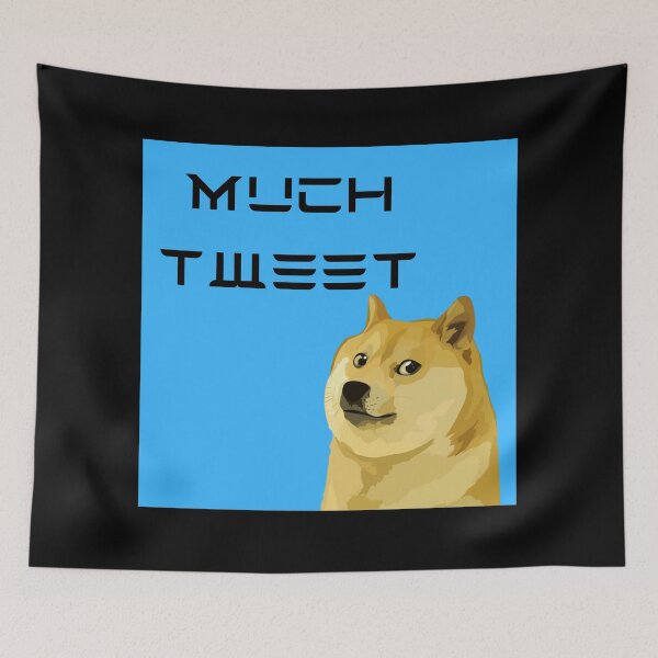 Item preview, Much Tweet - Elon Musk Doge designed and sold by WigOutlet.