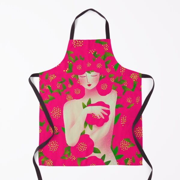 Item preview, Cute girl dressed with pink flowers, version 3 designed and sold by IULIART.