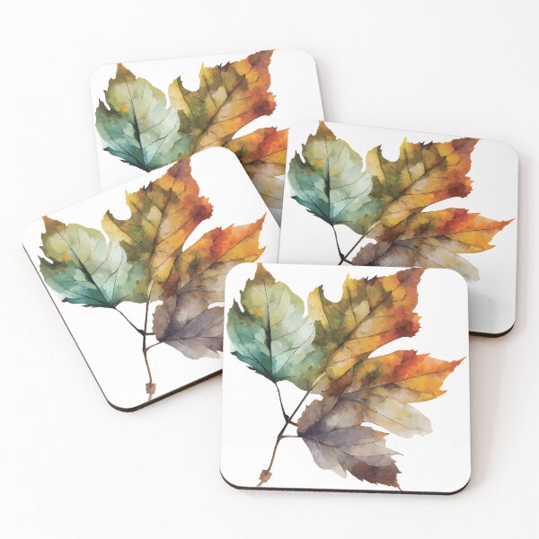 Item preview, A Rustic Autumn Maple Leaf - Watercolor Leaves and Trees designed and sold by GVRDesign.