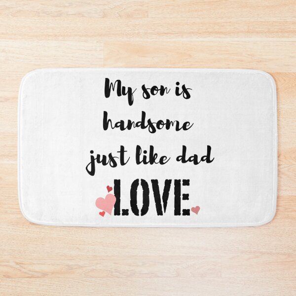 Item preview, LOVE My Son is Handsome Just Like Dad  Red Pink Heart designed and sold by BoomBoomBaby.