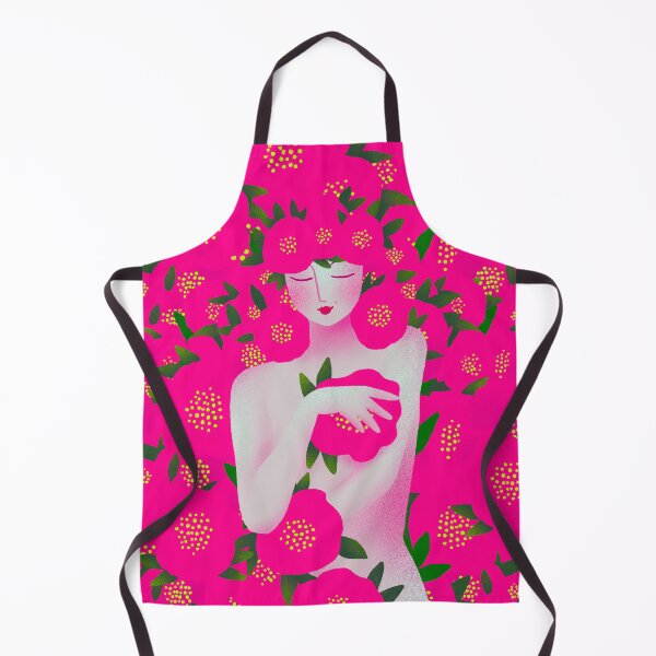 Item preview, Cute girl dressed with pink flowers, version 5 designed and sold by IULIART.