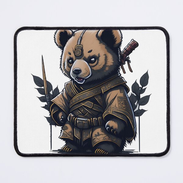 Item preview, Bear Dressed As A Samurai designed and sold by ArtsyWishesShop.