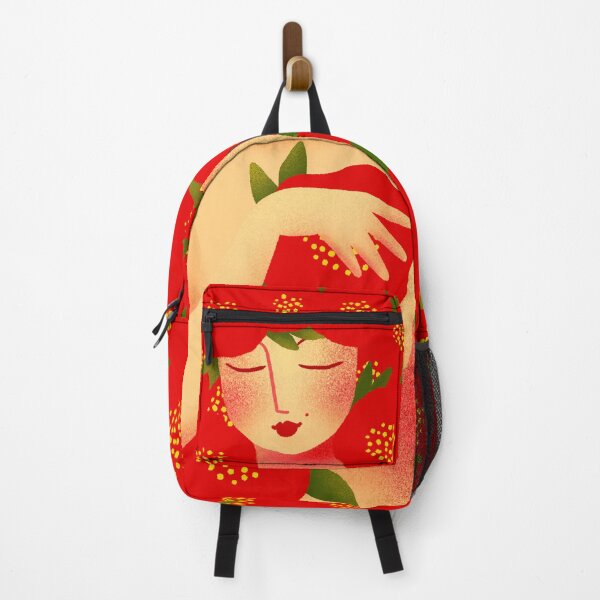 Item preview, Cute girl dressed with red flowers, version 6 designed and sold by IULIART.
