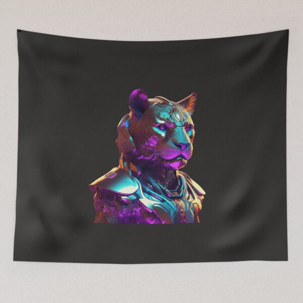 Item preview, Cyber Tiger Robot designed and sold by ArtisShops.