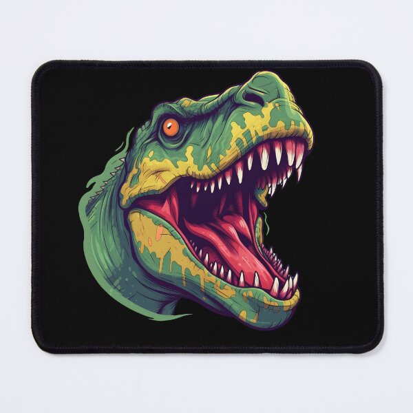 Artikelvorschau, Wildes Dinosaurier-T-Rex-Kopf-Design – perfekt für Dinosaurier- und Jura-Fans. entworfen und verkauft von meshhead.