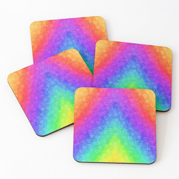 Item preview, Rainbow and hearts designed and sold by MistyLakeArt.