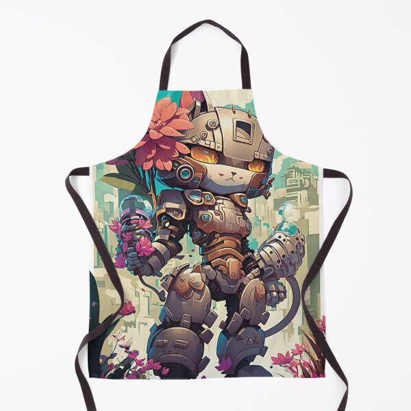 Item preview, Cat Mecha Digital Vibrant Painting Urban Action Adventure Anime Art 13 designed and sold by arthouseflunky.