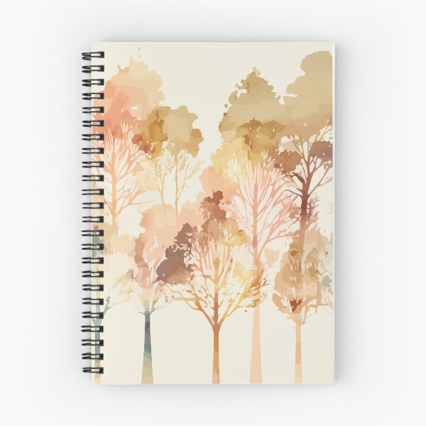 Item preview, A Delicate Forest in Pastel - Watercolor Trees and Leaves designed and sold by GVRDesign.