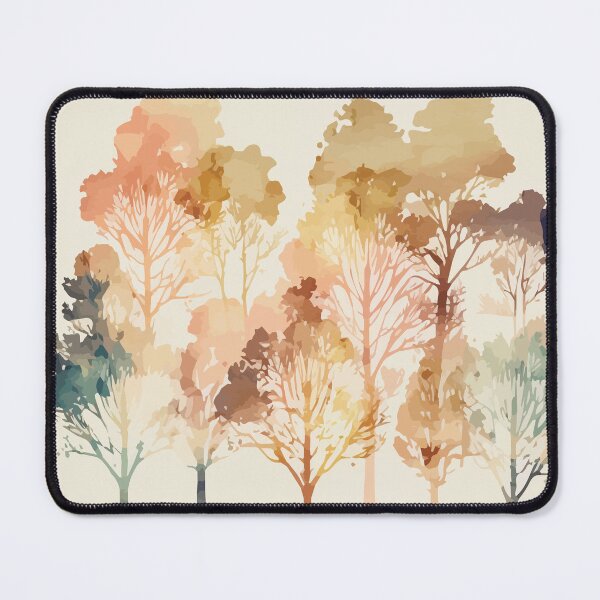 Item preview, A Delicate Forest in Pastel - Watercolor Trees and Leaves designed and sold by GVRDesign.