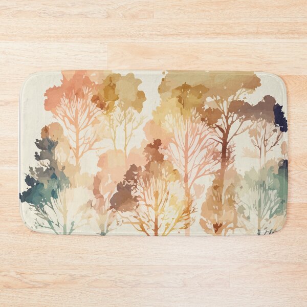 Item preview, A Delicate Forest in Pastel - Watercolor Trees and Leaves designed and sold by GVRDesign.