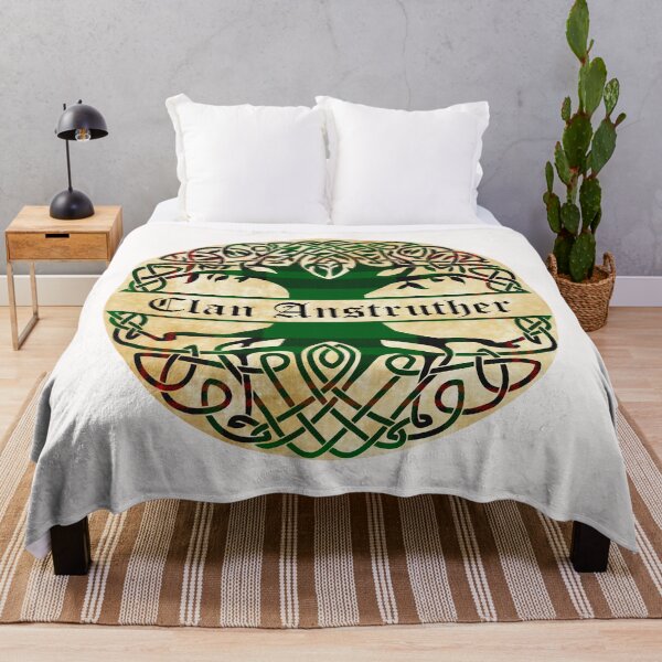 Item preview, Anstruther Tree of Life Clan Scottish Surname tartan designed and sold by BagTown Clans.