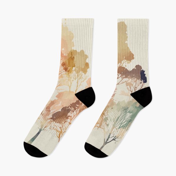 Item preview, A Delicate Forest in Pastel - Watercolor Trees and Leaves designed and sold by GVRDesign.