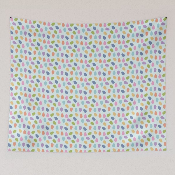 Item preview, Easter Eggs in Light Blue Background designed and sold by Blanca-and-Rose.