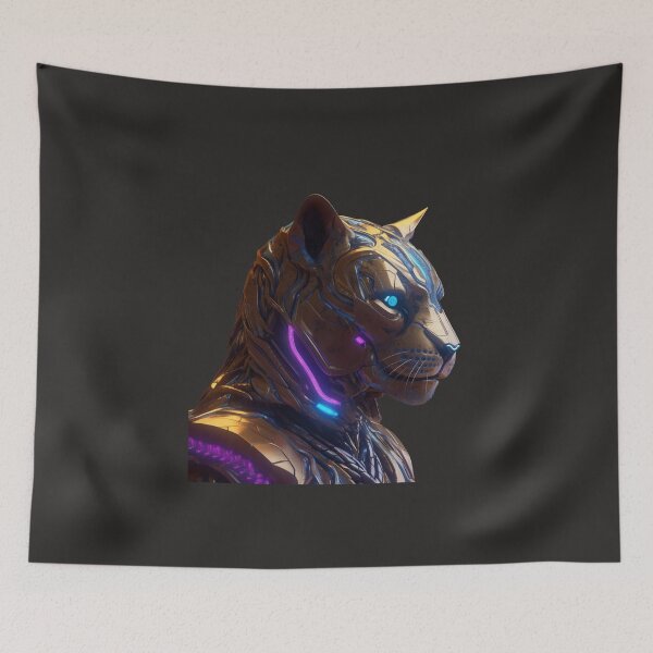Item preview, Cyber Tiger Robot designed and sold by ArtisShops.