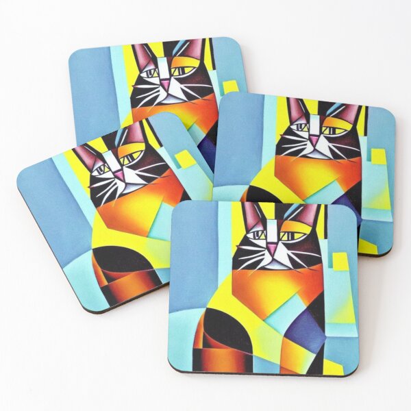 Item preview, Cubist Cat No. 1 designed and sold by kissuquick.