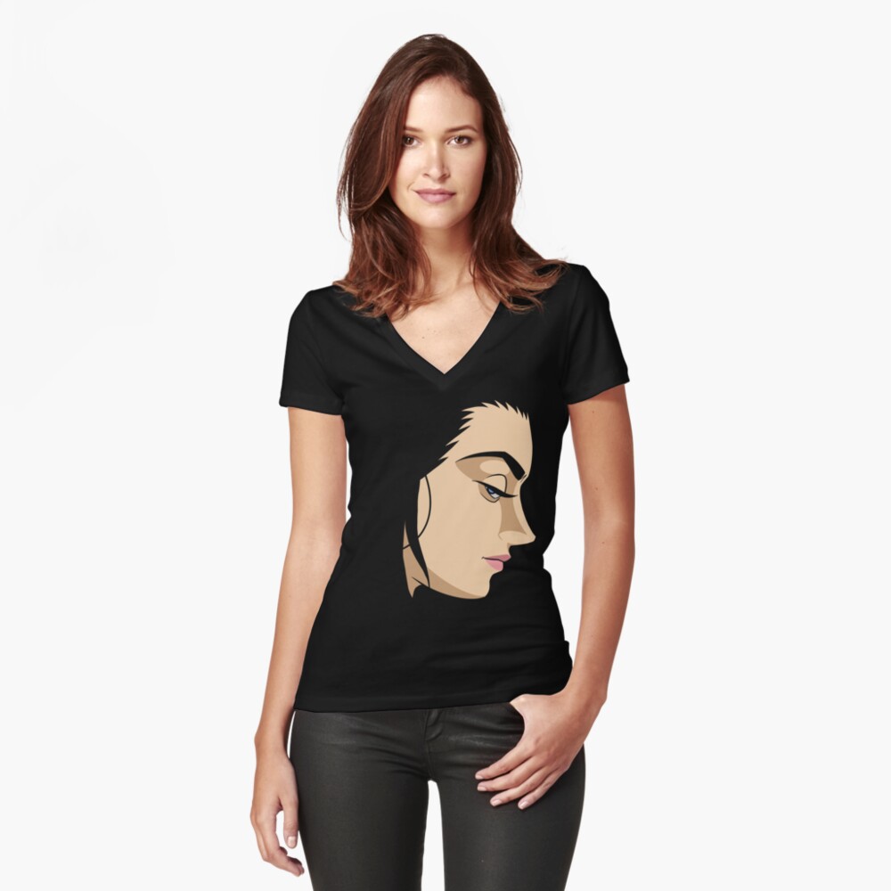 Item preview, Fitted V-Neck T-Shirt designed and sold by TheRandomFactor.