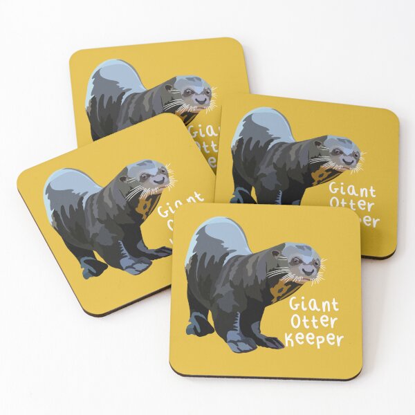 Item preview, G is for Giant Otter Keeper,Giant Otter Keeper Design – Dedicated Care and Conservation of South American Aquatic Mammals Artwork designed and sold by PrettylittlepastelUk.