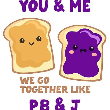 Artwork thumbnail, pb&j you & me (grape) by mystudiocreate