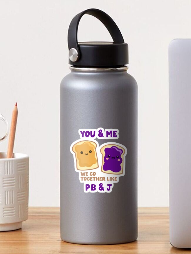 Thumbnail 1 of 3, Sticker, pb&j you & me (grape) designed and sold by mystudiocreate.