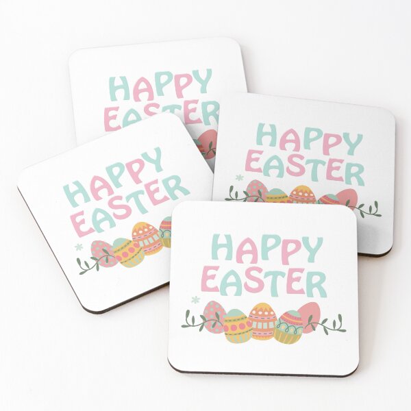 Item preview, Happy Easter Holiday with colorful eggs designed and sold by Artista-shop.
