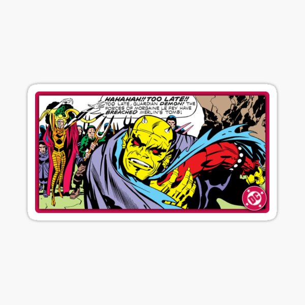 Item preview, D.C. Comics Random Moment #12 - Magenta Border - The Demon & Morgaine Le Fey designed and sold by MindScream461.