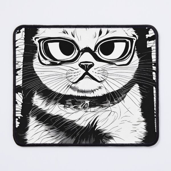 Item preview, cat with glasses designed and sold by ViktorVigo.