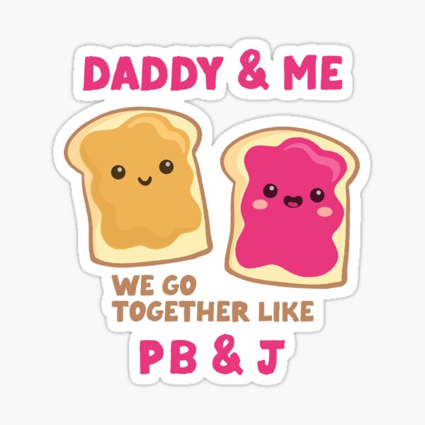 Item preview, pb&j daddy & me (raspberry) designed and sold by mystudiocreate.