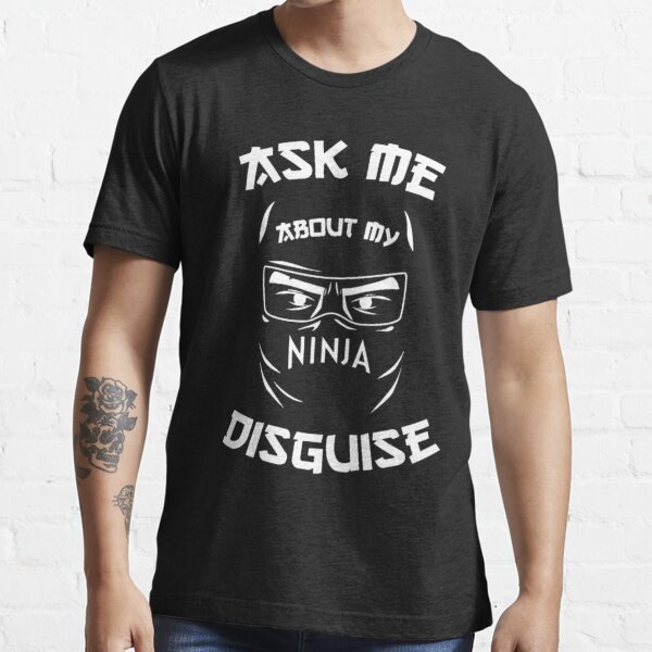 Ninja T-shirts | Men's Funny Graphic Tee | Eco-Friendly Clothing Dark Brown / L