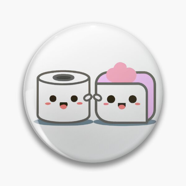 Item preview, Cute Kawaii Chibi Sticker: Toilet Paper designed and sold by Shelley Noel.
